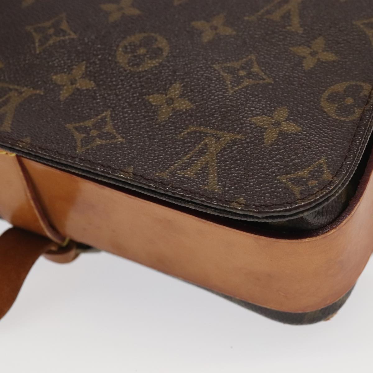 LOUIS VUITTON Monogram Cartouchiere GM Shoulder Bag M51252 LV Auth 102390