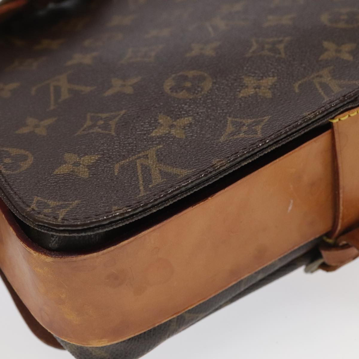 LOUIS VUITTON Monogram Cartouchiere GM Shoulder Bag M51252 LV Auth 102390