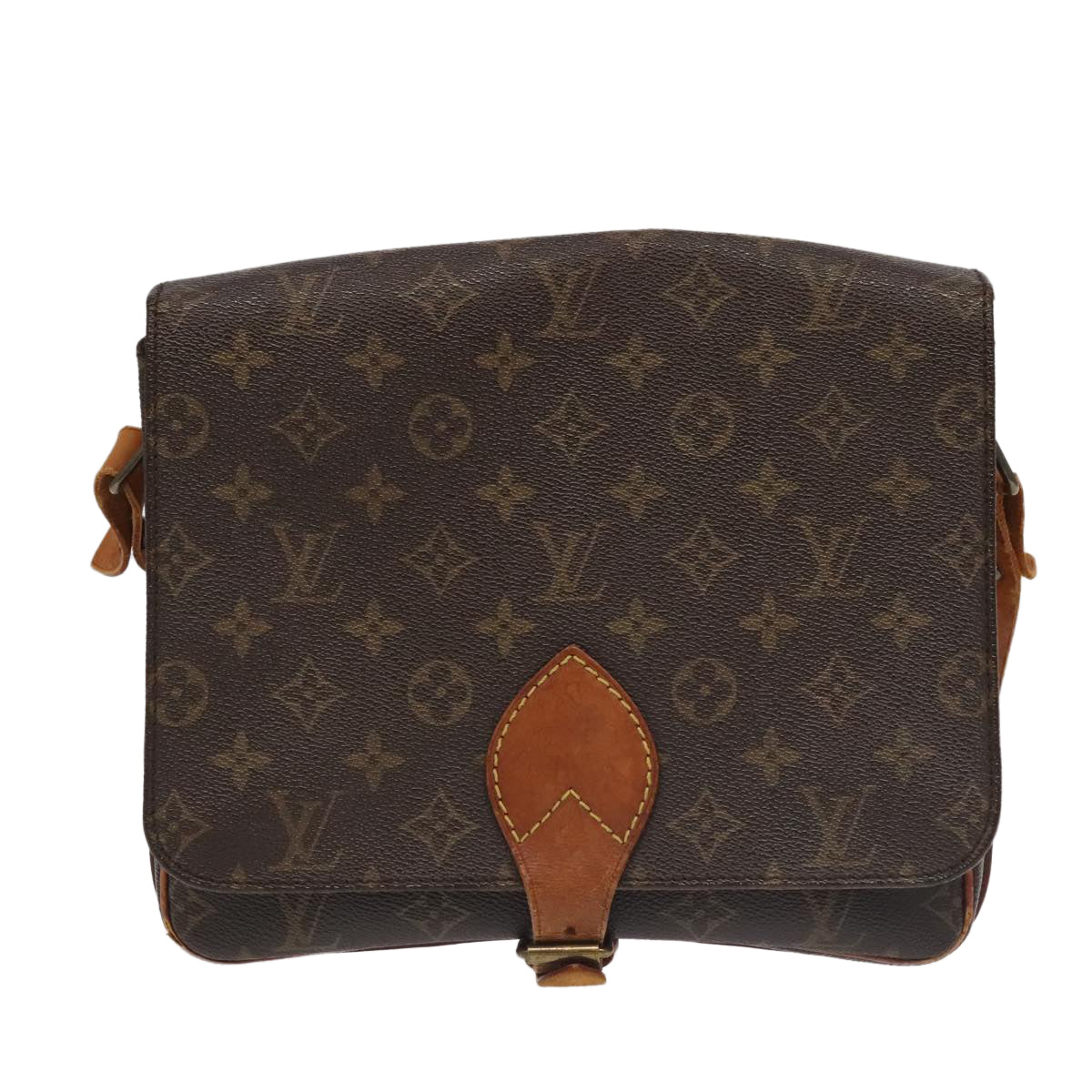 LOUIS VUITTON Monogram Cartouchiere GM Shoulder Bag M51252 LV Auth 102390