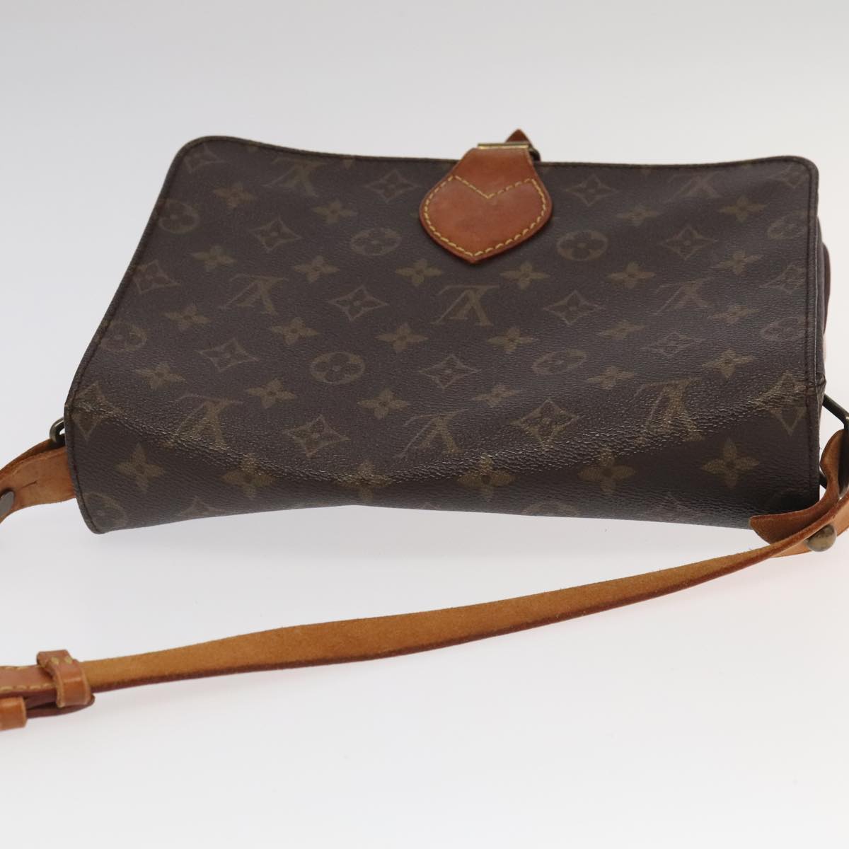 LOUIS VUITTON Monogram Cartouchiere GM Shoulder Bag M51252 LV Auth 102390