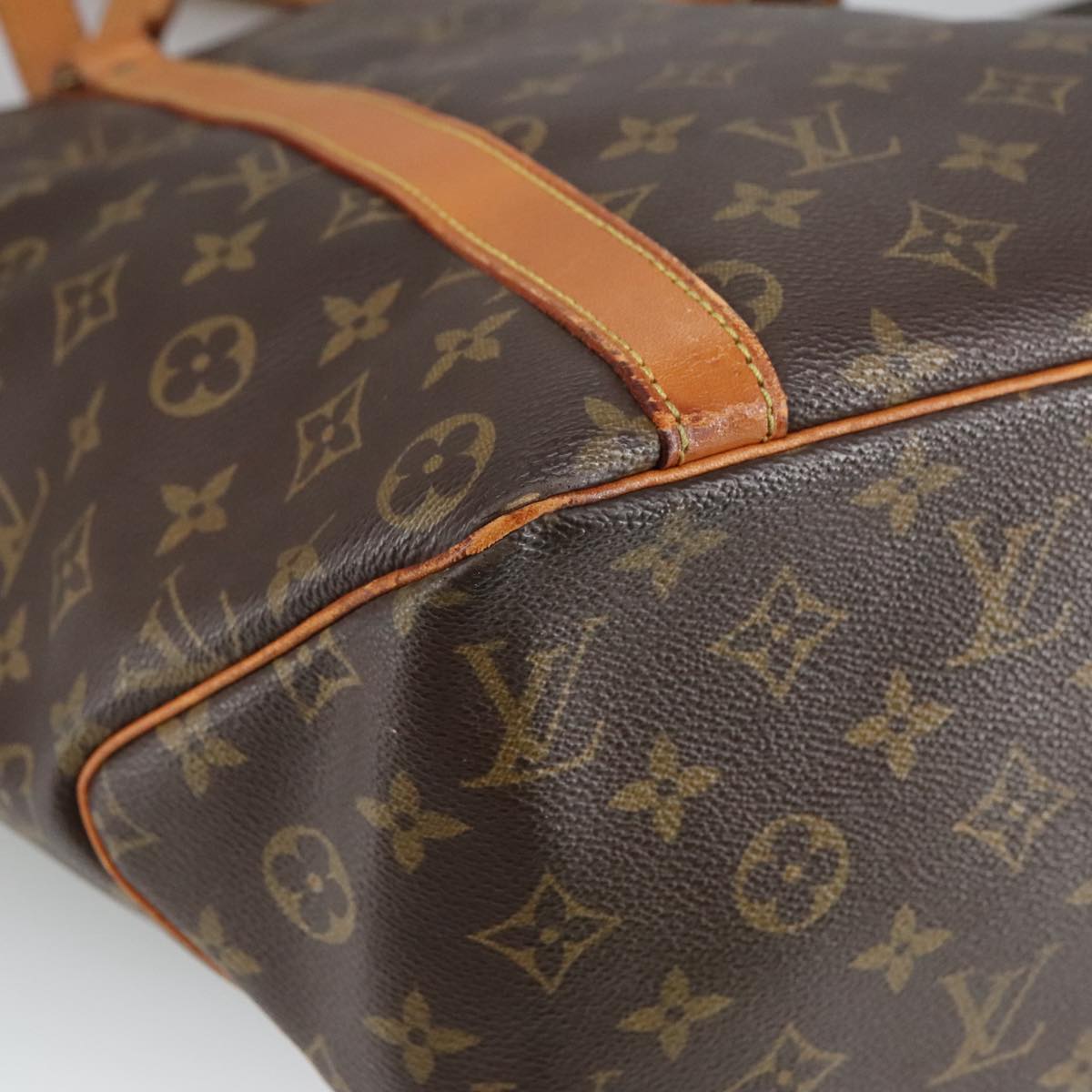 LOUIS VUITTON Monogram Sac Shopping Tote Bag M51108 LV Auth 102395