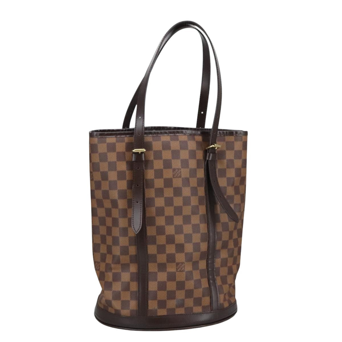 LOUIS VUITTON Damier Ebene Bucket GM Shoulder Bag SPO N42236 LV Auth 102416