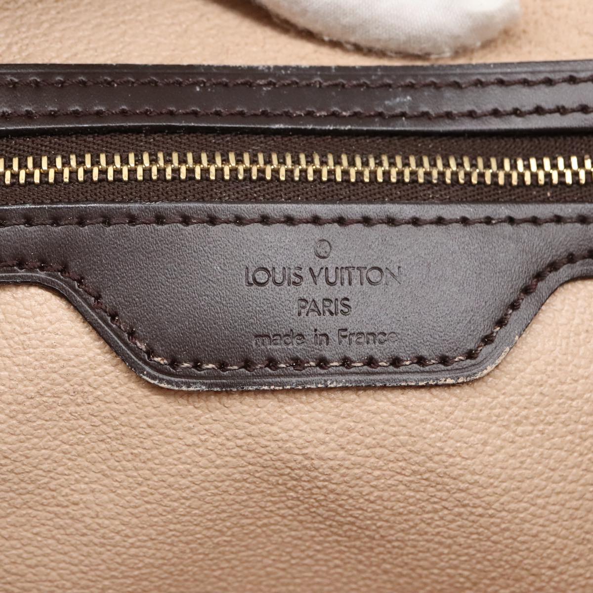 LOUIS VUITTON Damier Ebene Bucket GM Shoulder Bag SPO N42236 LV Auth 102416