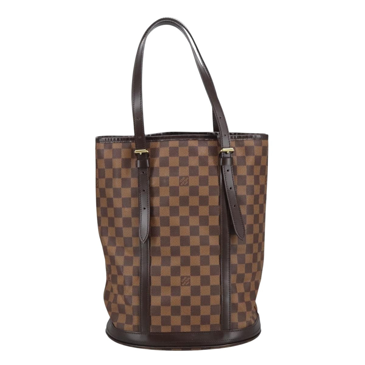 LOUIS VUITTON Damier Ebene Bucket GM Shoulder Bag SPO N42236 LV Auth 102416