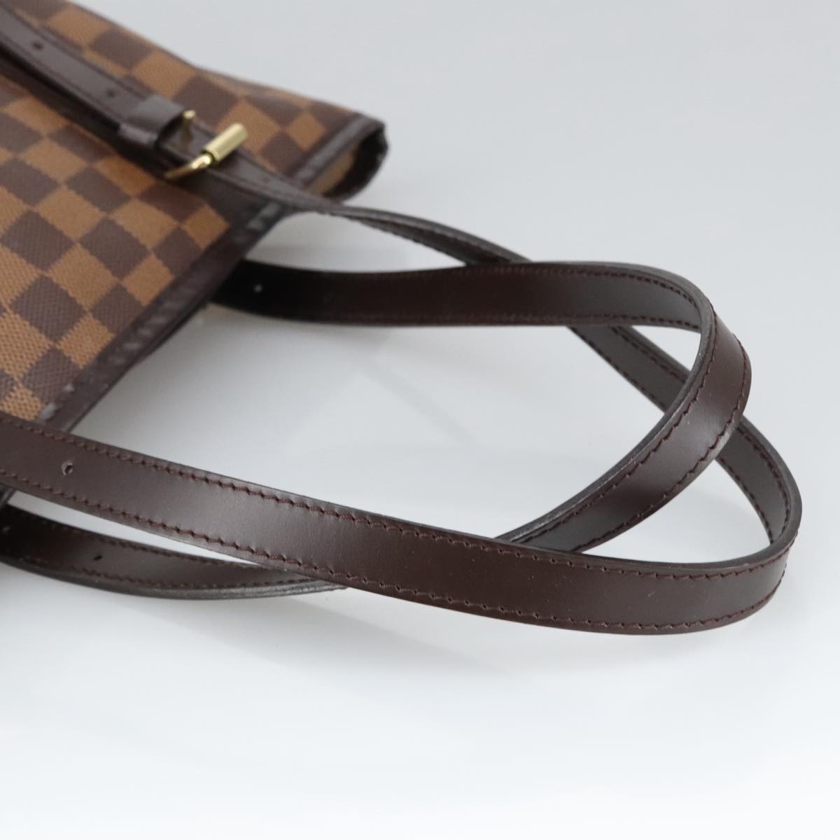 LOUIS VUITTON Damier Ebene Bucket GM Shoulder Bag SPO N42236 LV Auth 102416