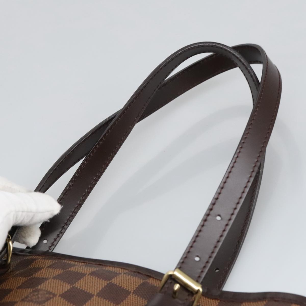 LOUIS VUITTON Damier Ebene Bucket GM Shoulder Bag SPO N42236 LV Auth 102416