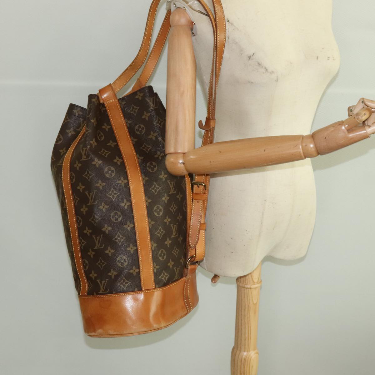 LOUIS VUITTON Monogram Randonnee GM Shoulder Bag M42244 LV Auth 102441