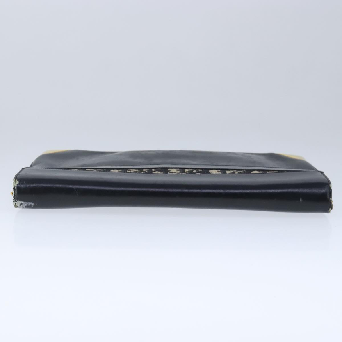 Christian Dior Clutch Bag Leather Black Auth 102449