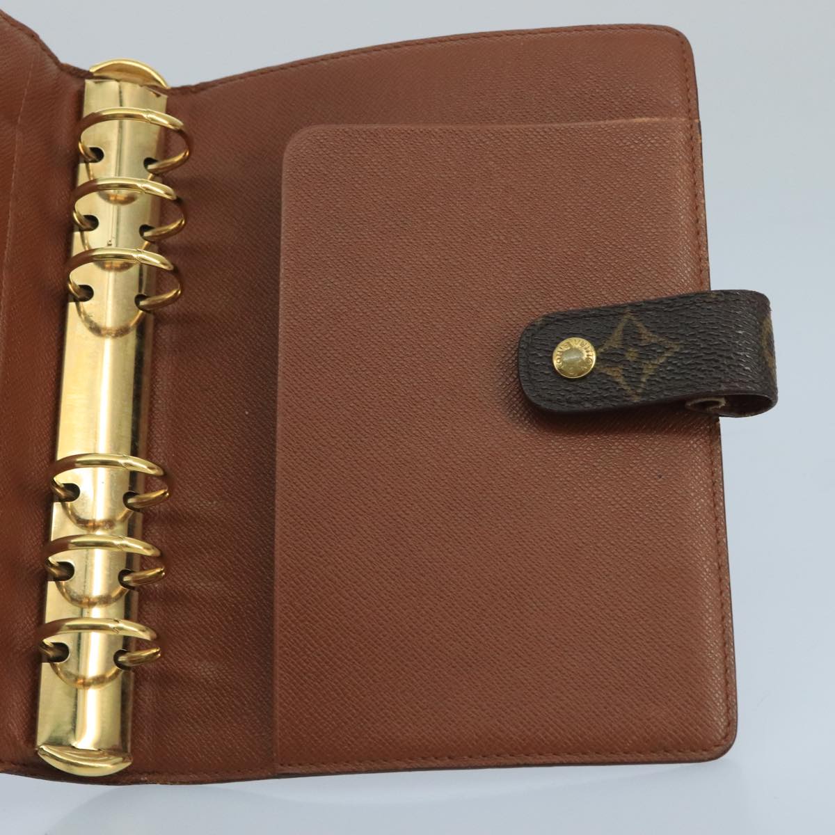 LOUIS VUITTON Monogram Agenda MM Day Planner Cover R20105 LV Auth 102480