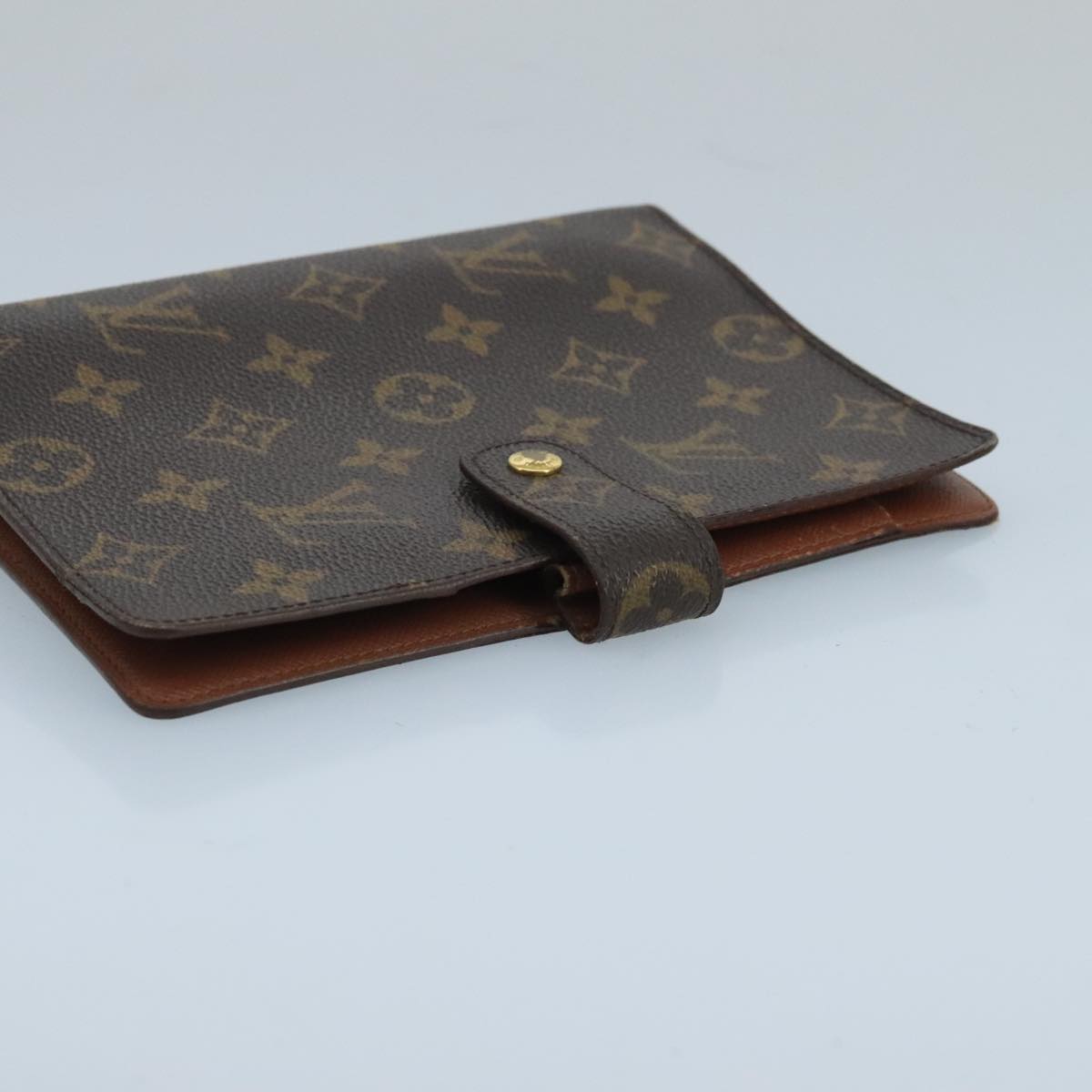 LOUIS VUITTON Monogram Agenda MM Day Planner Cover R20105 LV Auth 102480