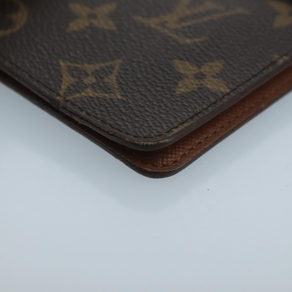 LOUIS VUITTON Monogram Agenda MM Day Planner Cover R20105 LV Auth 102480