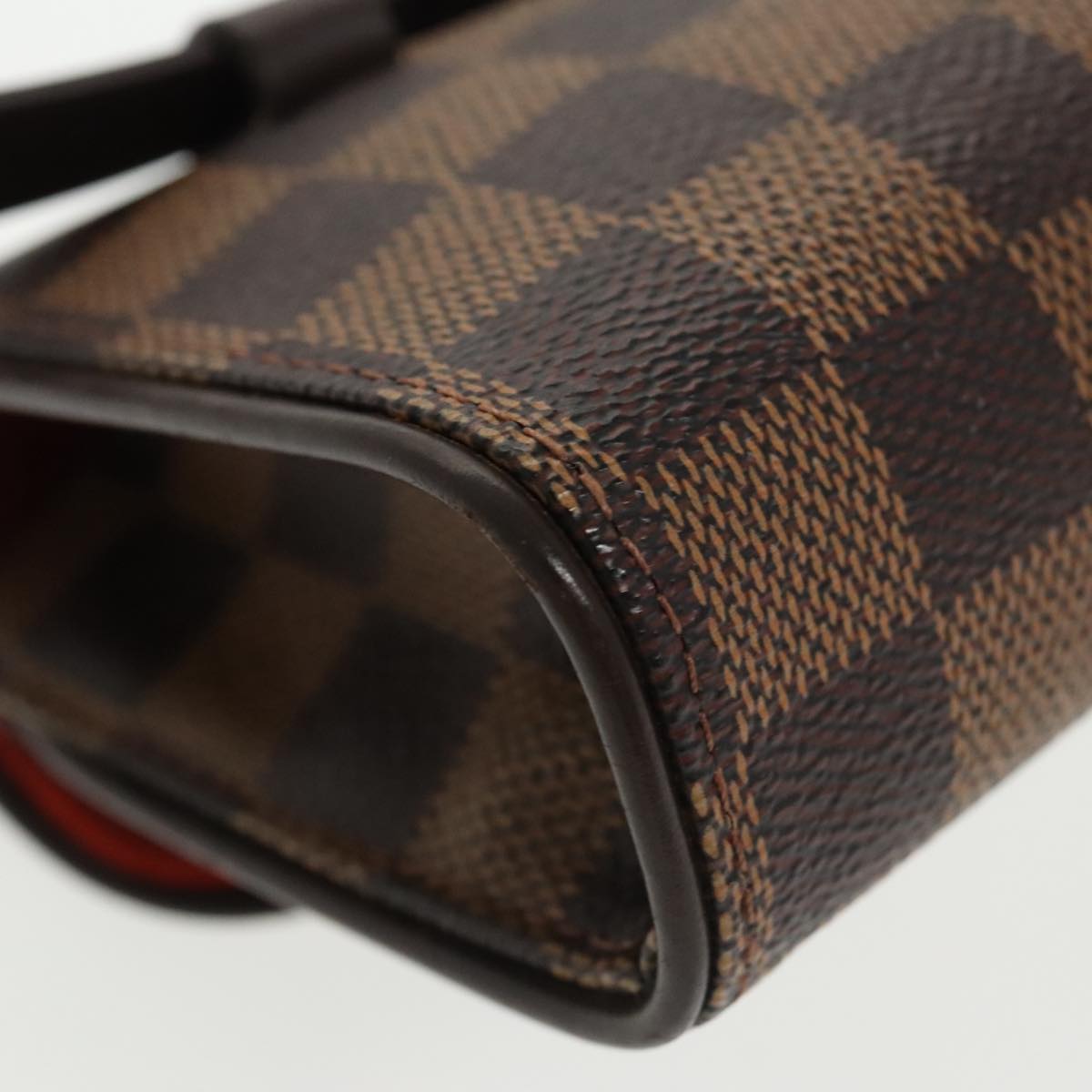 LOUIS VUITTON Damier Ebene Pochette Florentine Waist Bag N51856 LV Auth 102487V