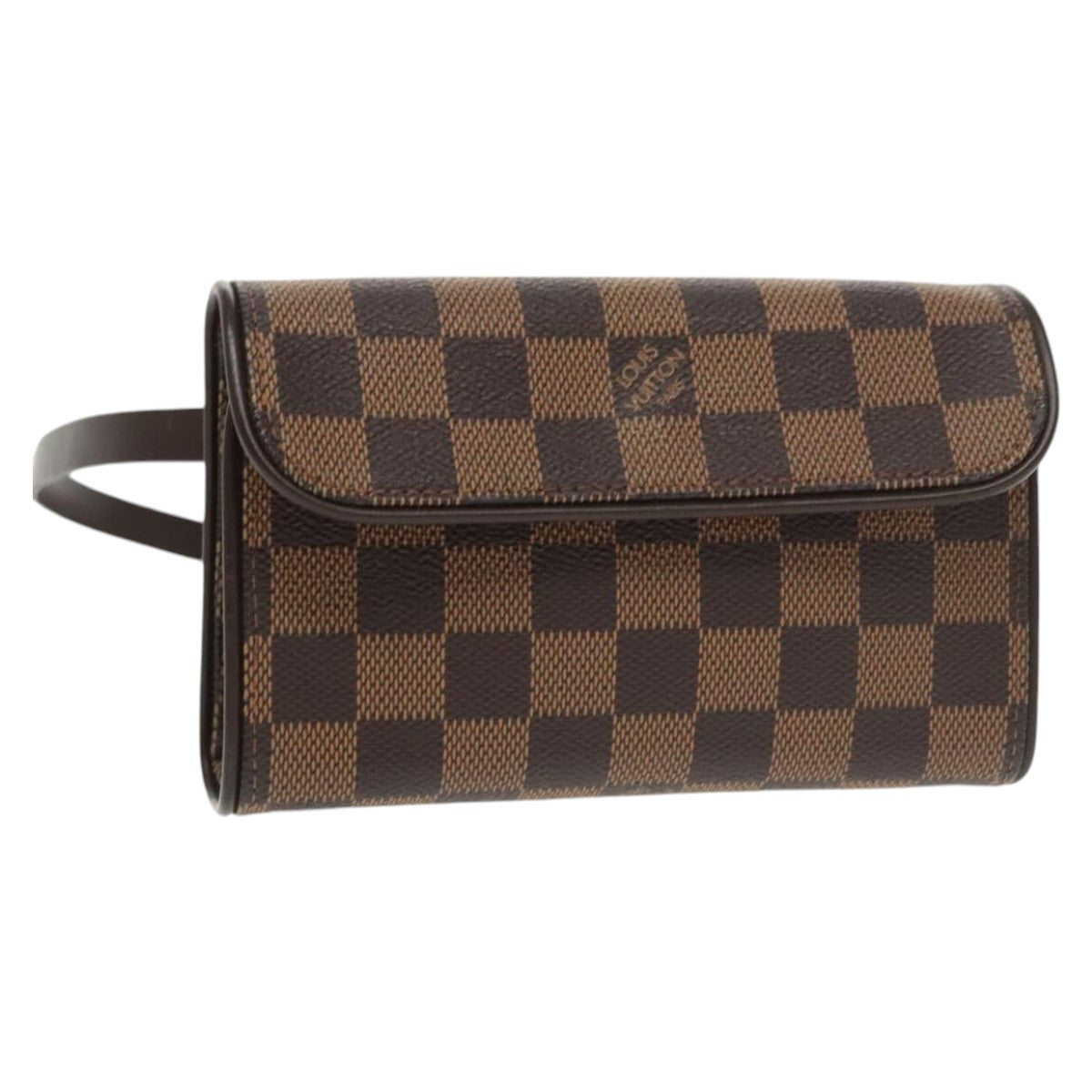 LOUIS VUITTON Damier Ebene Pochette Florentine Waist Bag N51856 LV Auth 102487V