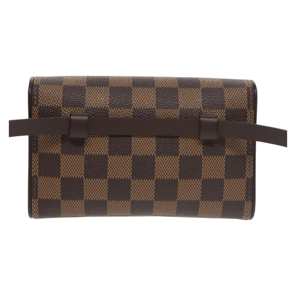 LOUIS VUITTON Damier Ebene Pochette Florentine Waist Bag N51856 LV Auth 102487V
