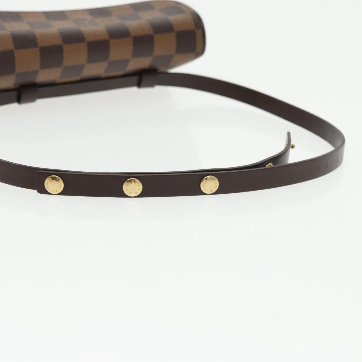 LOUIS VUITTON Damier Ebene Pochette Florentine Waist Bag N51856 LV Auth 102487V