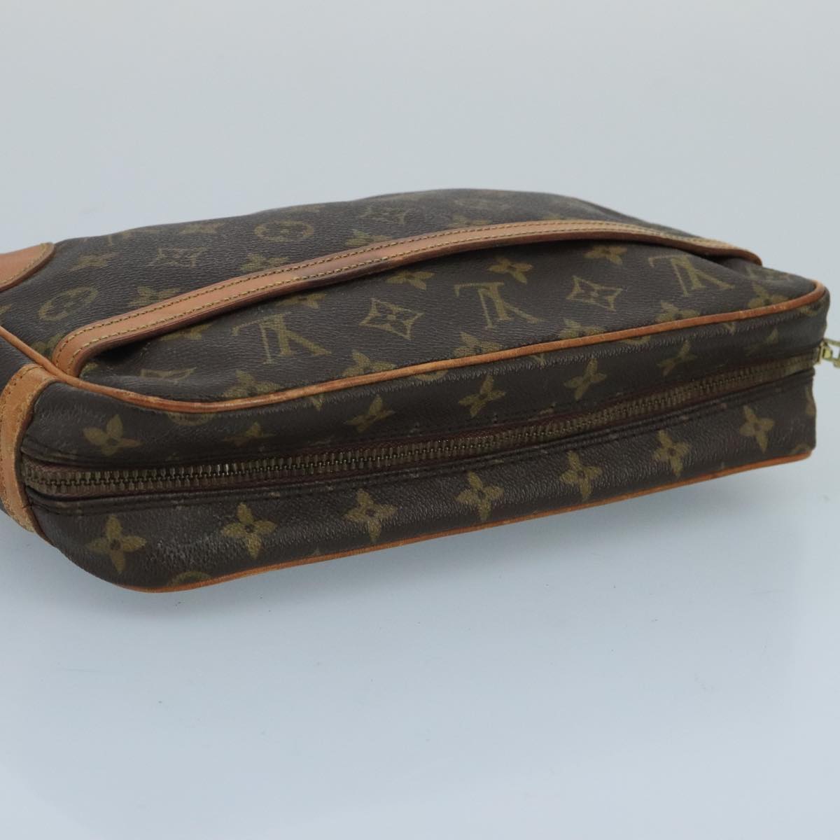 LOUIS VUITTON Monogram Compiegne 28 Clutch Bag M51845 LV Auth 102493