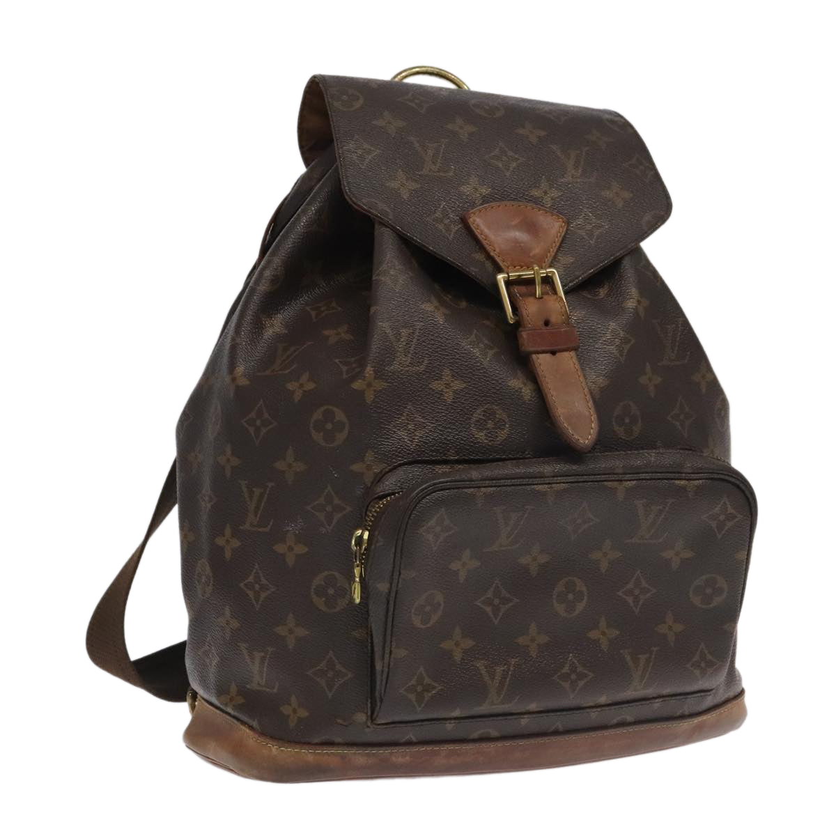 LOUIS VUITTON Monogram Montsouris GM Backpack M51135 LV Auth 102540