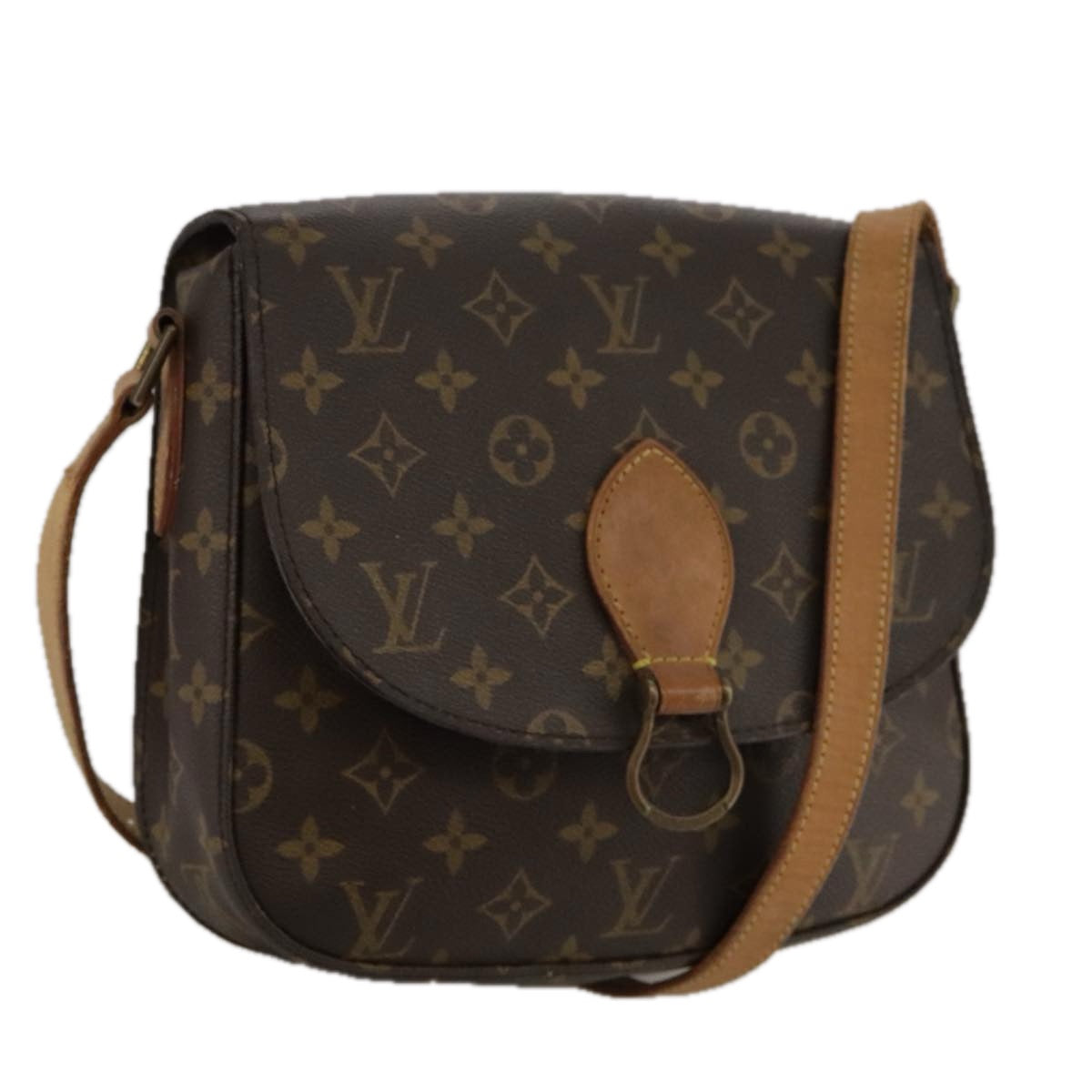 LOUIS VUITTON Monogram Saint Cloud GM Shoulder Bag M51242 LV Auth 102628