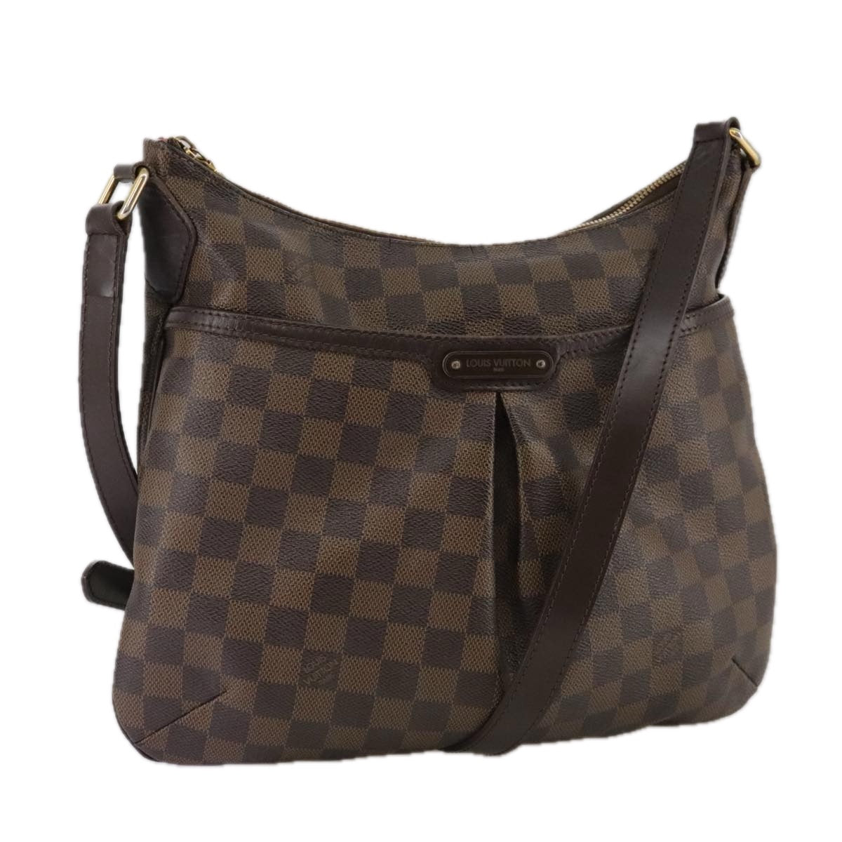 LOUIS VUITTON Damier Ebene Bloomsbury PM Shoulder Bag N42251 LV Auth 102635