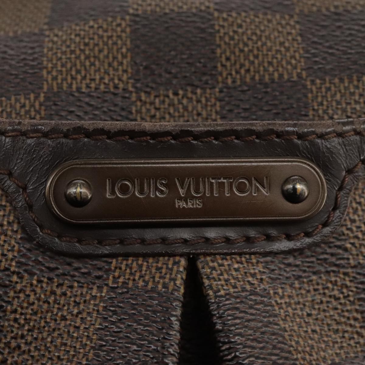 LOUIS VUITTON Damier Ebene Bloomsbury PM Shoulder Bag N42251 LV Auth 102635