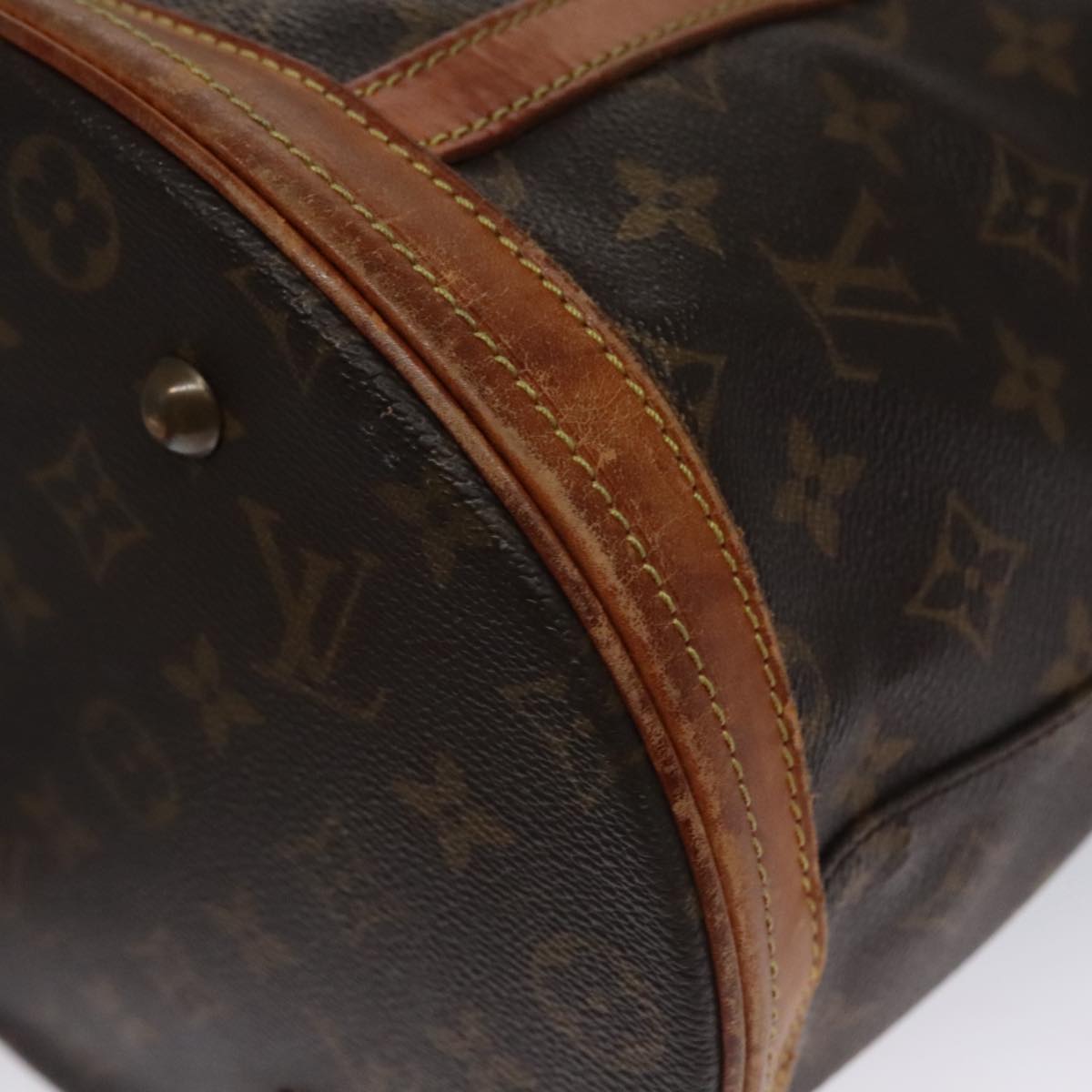 LOUIS VUITTON Monogram Bucket GM Shoulder Bag M42236 LV Auth 102680