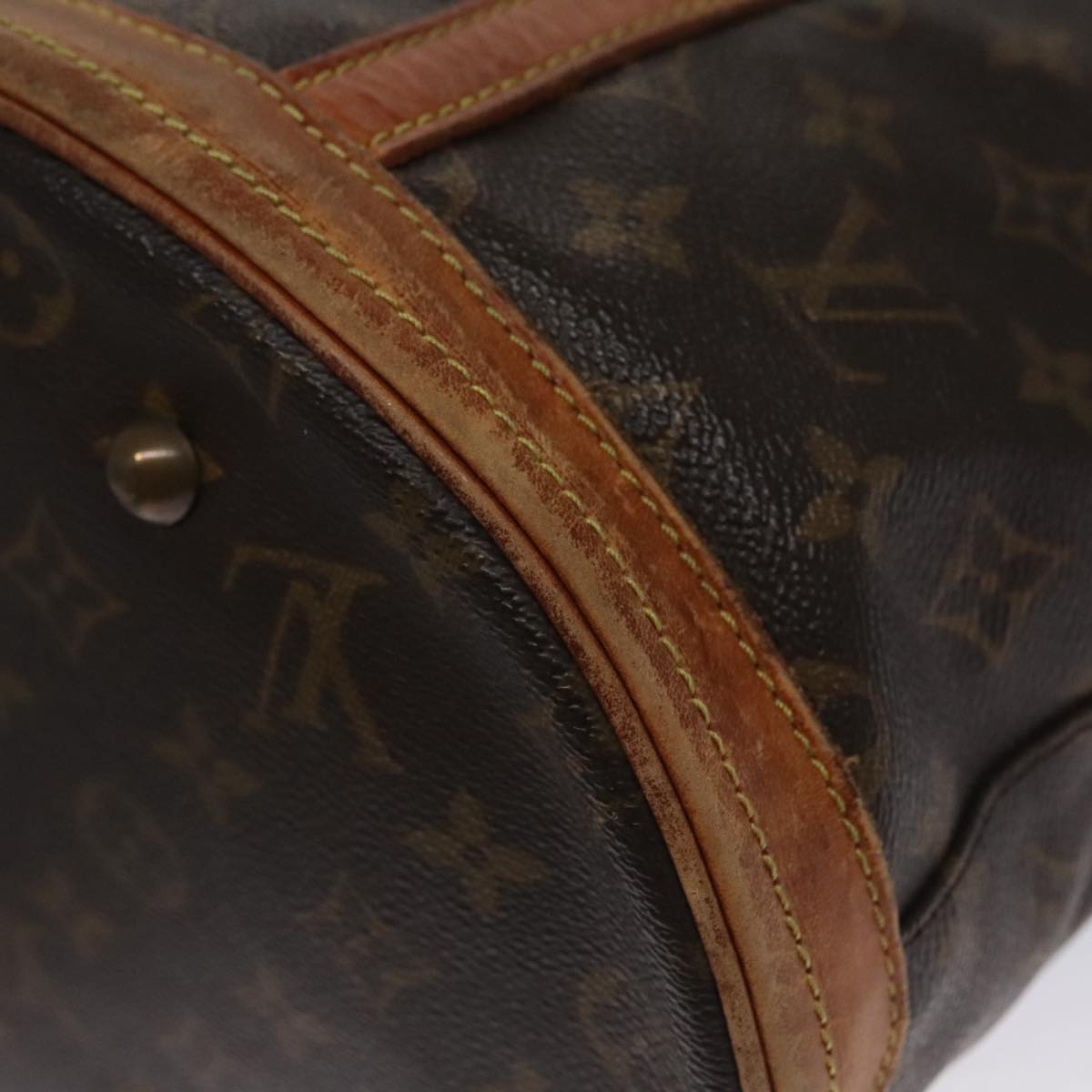 LOUIS VUITTON Monogram Bucket GM Shoulder Bag M42236 LV Auth 102680