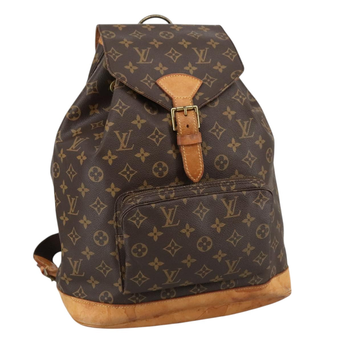 LOUIS VUITTON Monogram Montsouris GM Backpack M51135 LV Auth 102732