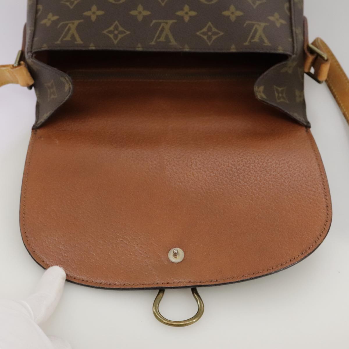 LOUIS VUITTON Monogram Saint Cloud GM Shoulder Bag Vintage M51242 LV Auth 102768