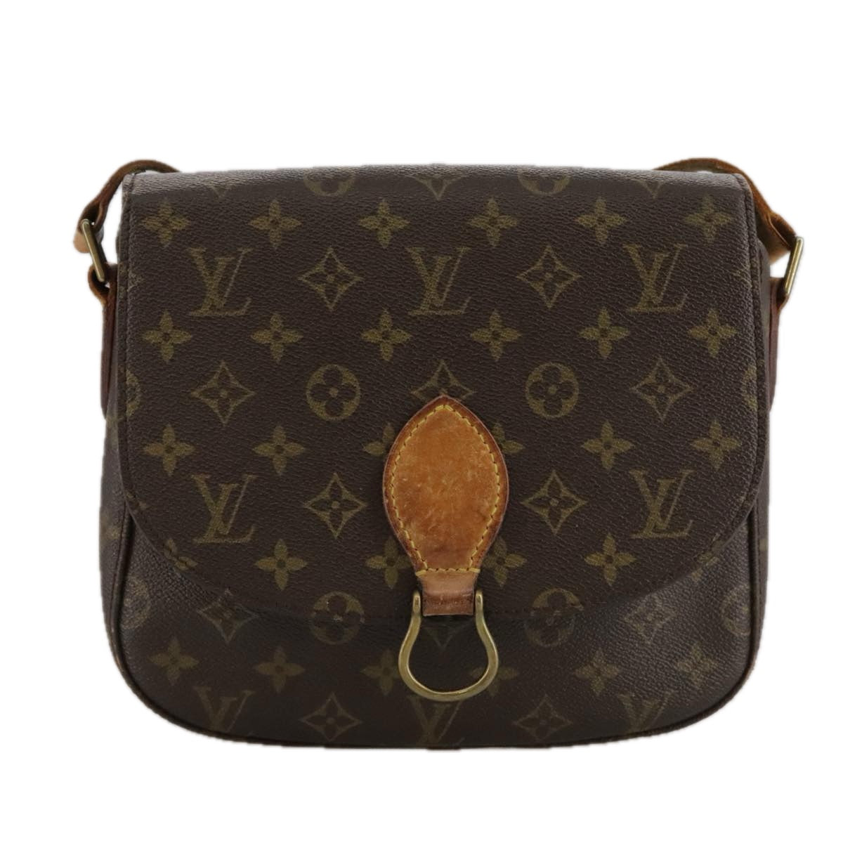 LOUIS VUITTON Monogram Saint Cloud GM Shoulder Bag Vintage M51242 LV Auth 102768