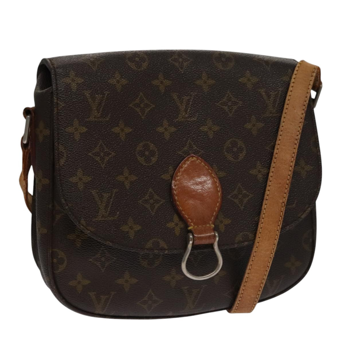 LOUIS VUITTON Monogram Saint Cloud GM Shoulder Bag Vintage M51242 LV Auth 102994