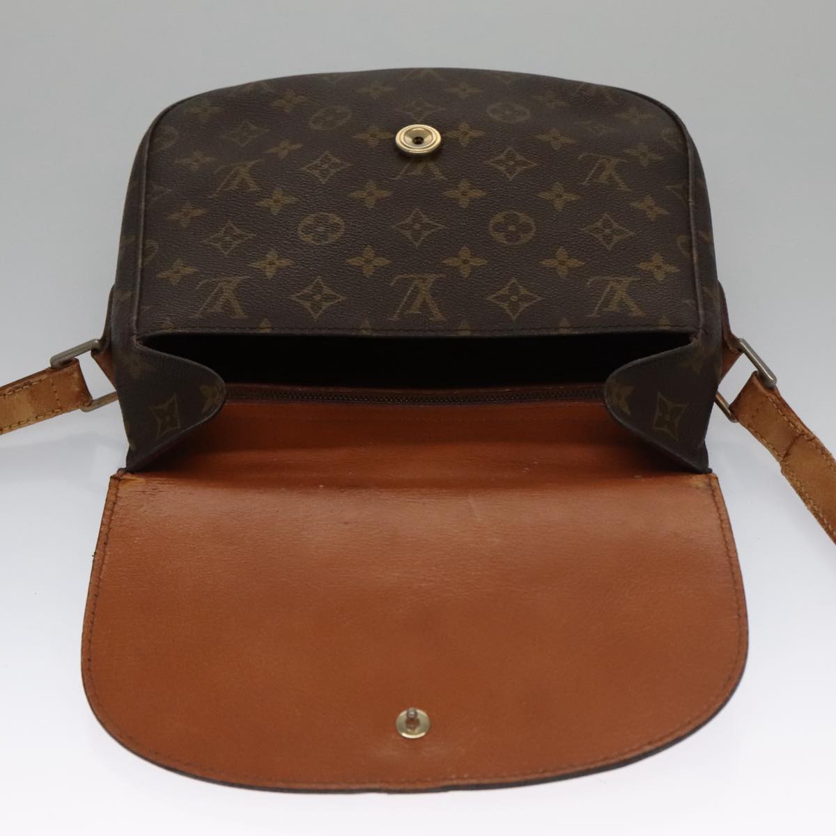 LOUIS VUITTON Monogram Saint Cloud GM Shoulder Bag Vintage M51242 LV Auth 102994