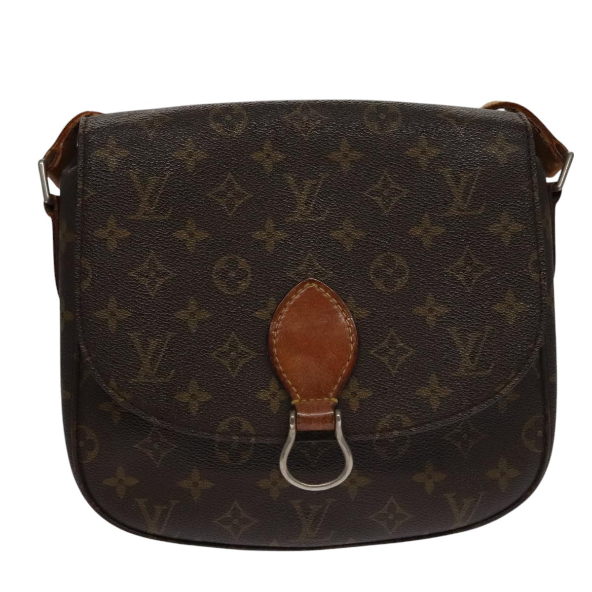 LOUIS VUITTON Monogram Saint Cloud GM Shoulder Bag Vintage M51242 LV Auth 102994