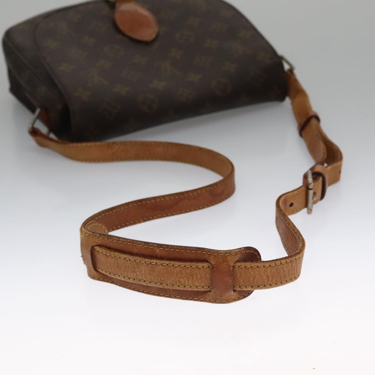 LOUIS VUITTON Monogram Saint Cloud GM Shoulder Bag Vintage M51242 LV Auth 102994