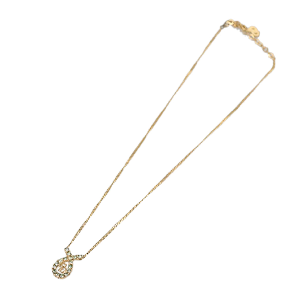 Christian Dior Necklace metal Gold Tone Auth 103063