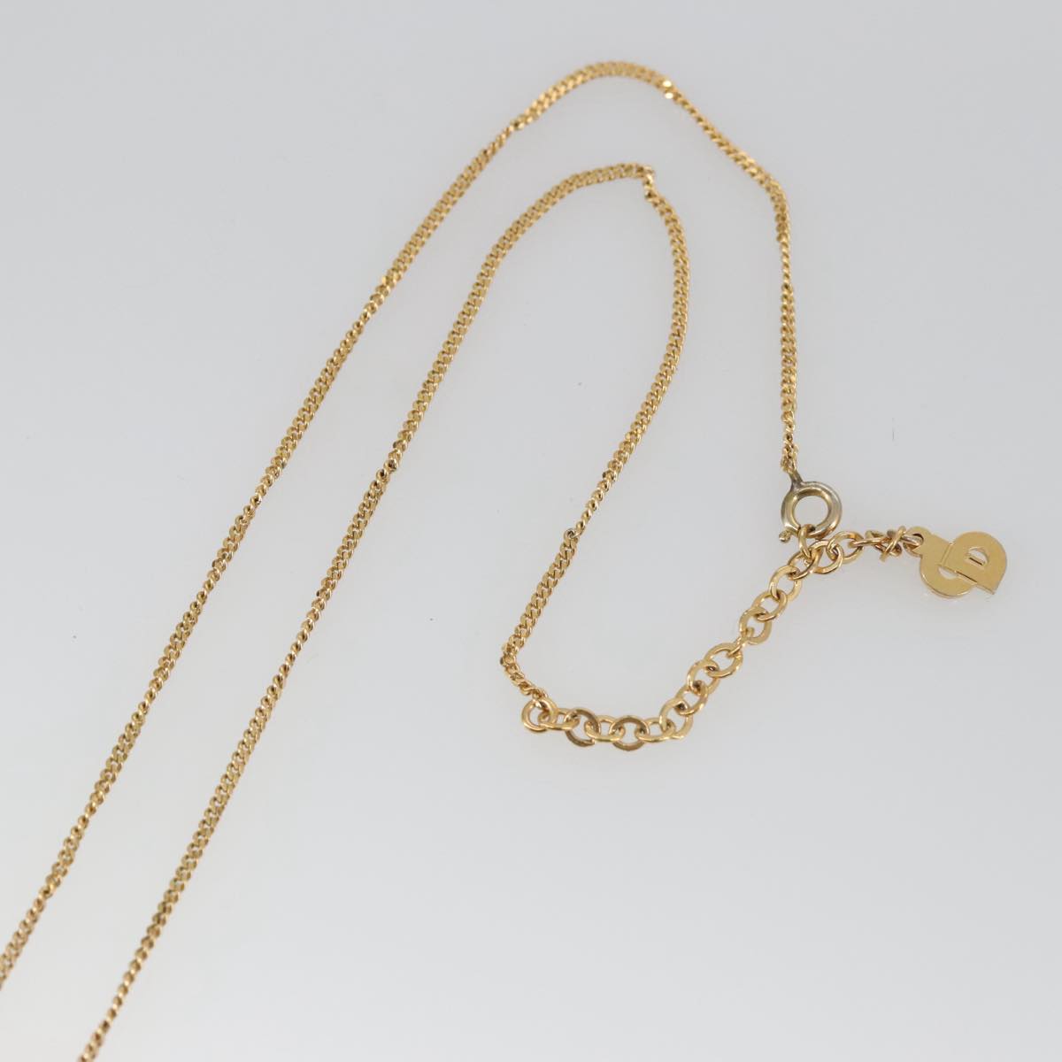 Christian Dior Necklace metal Gold Tone Auth 103063