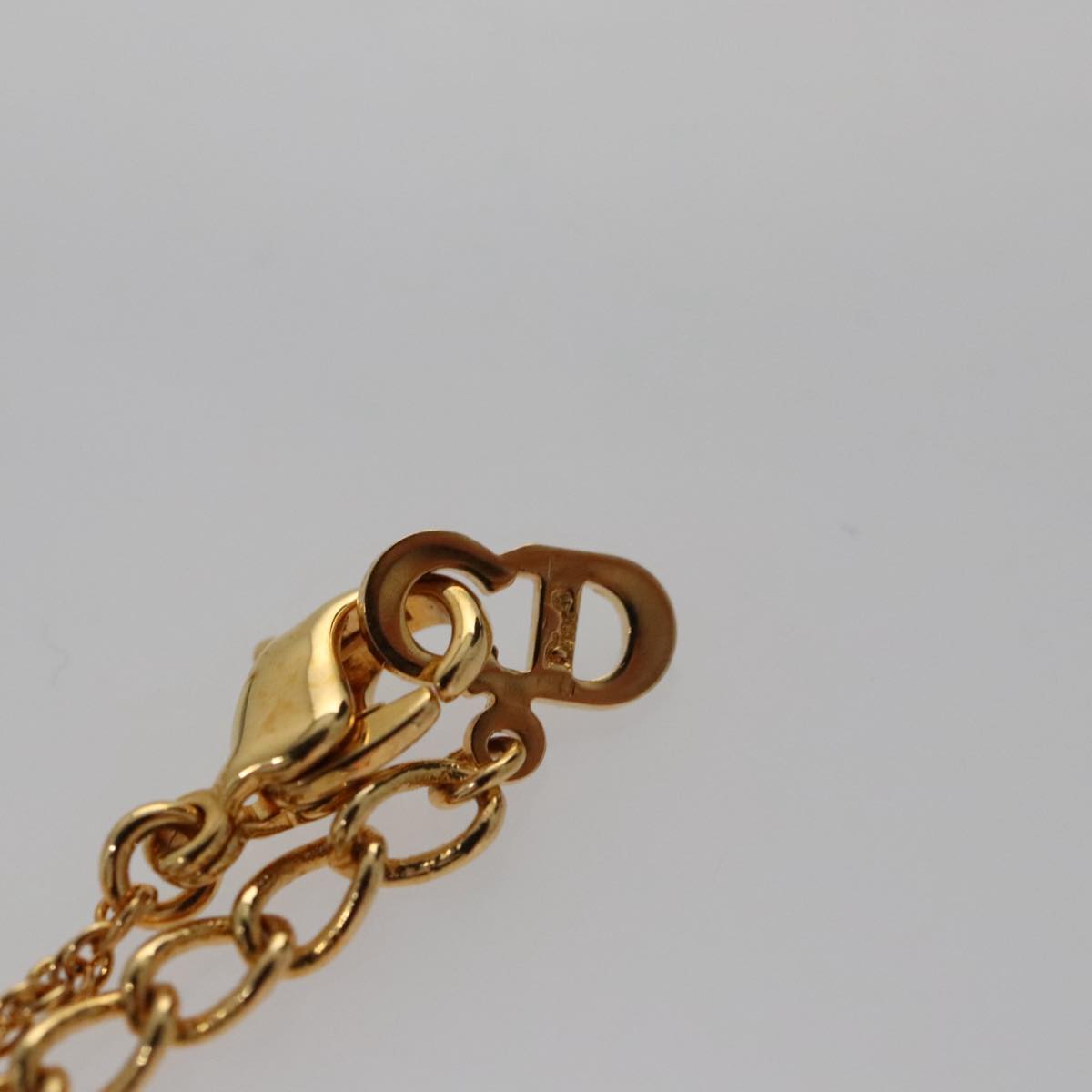 Christian Dior Necklace metal Gold Auth 103091