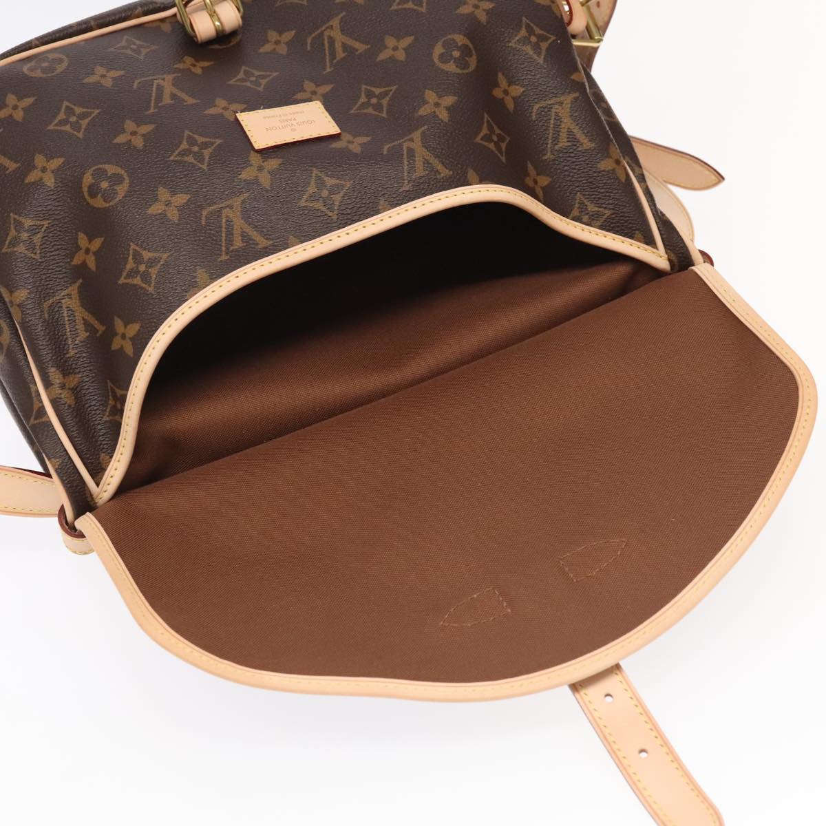 LOUIS VUITTON Monogram Saumur 30 Shoulder Bag M42256 LV Auth 103095S