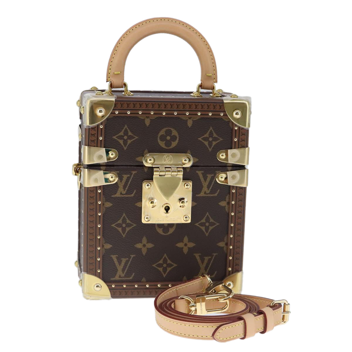 LOUIS VUITTON Monogram Camera box Shoulder Bag M10079 LV Auth 103096S