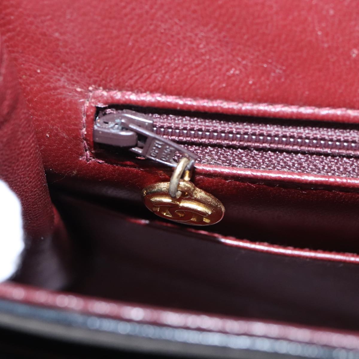 CHANEL Matelasse 25 Chain Valentine Limited Lamb Skin Black CC Auth 103226SAM