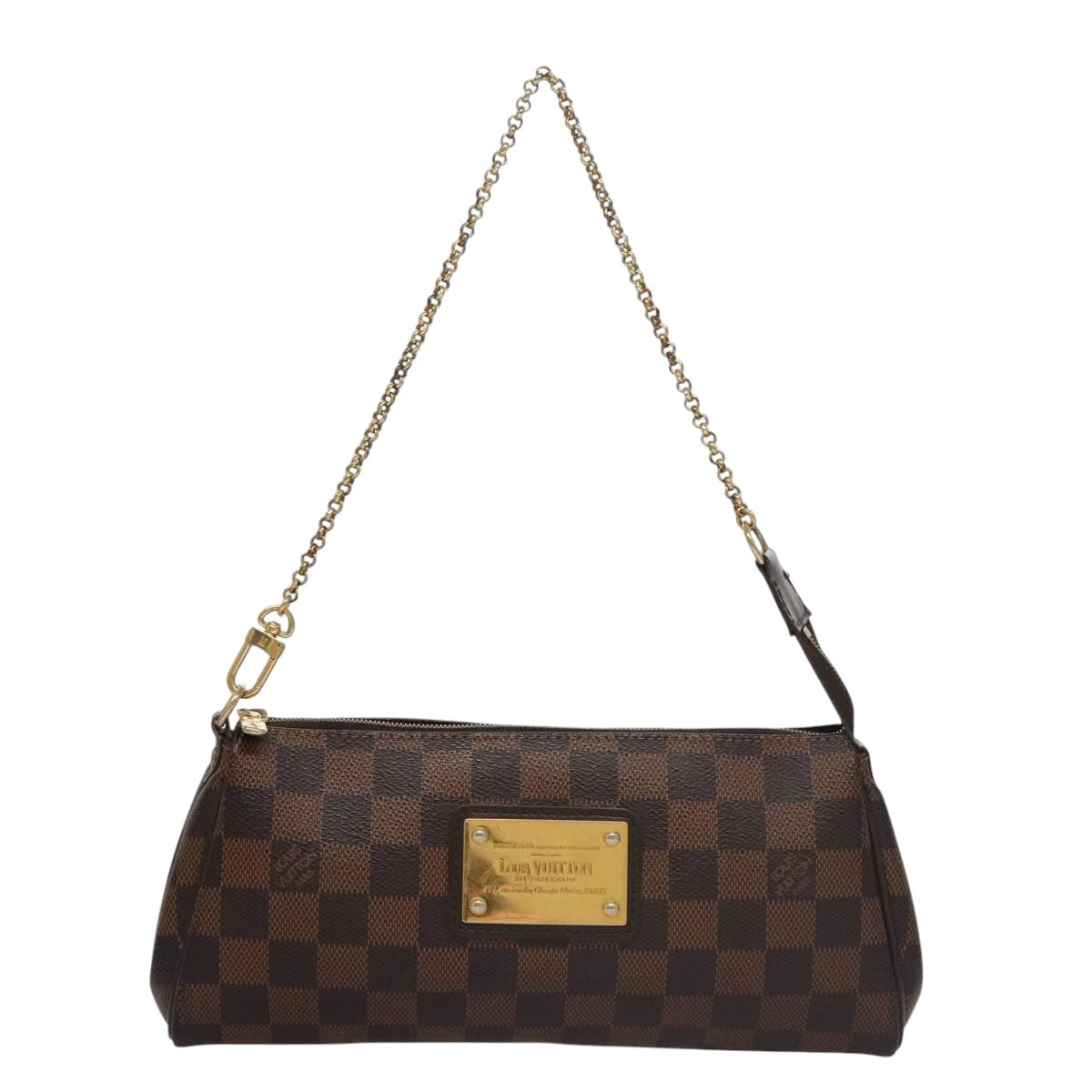 LOUIS VUITTON Damier Ebene Eva Shoulder Bag 2way N55213 LV Auth 103258