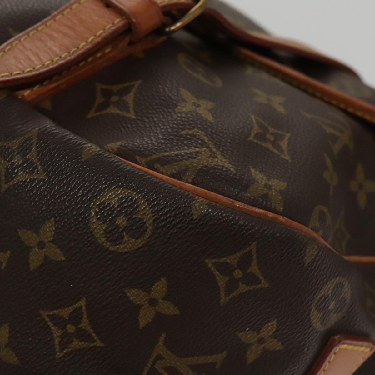 LOUIS VUITTON Monogram Saumur 43 Shoulder Bag M42252 LV Auth 103351