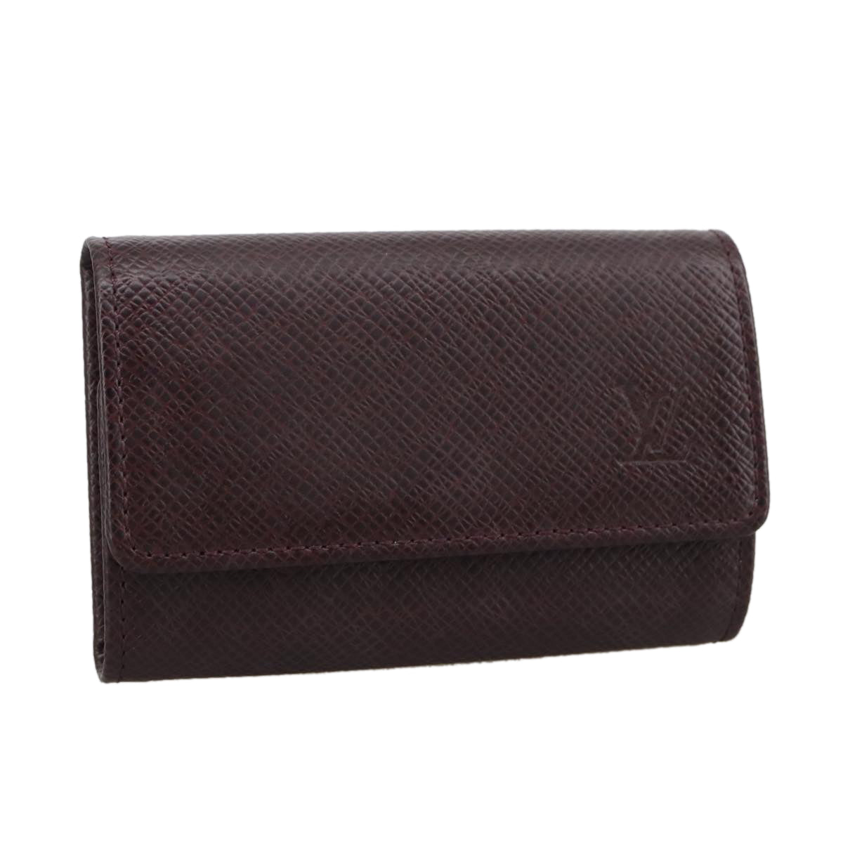 LOUIS VUITTON Taiga Multicles6 Key Case Acajou M30536 LV Auth 103362
