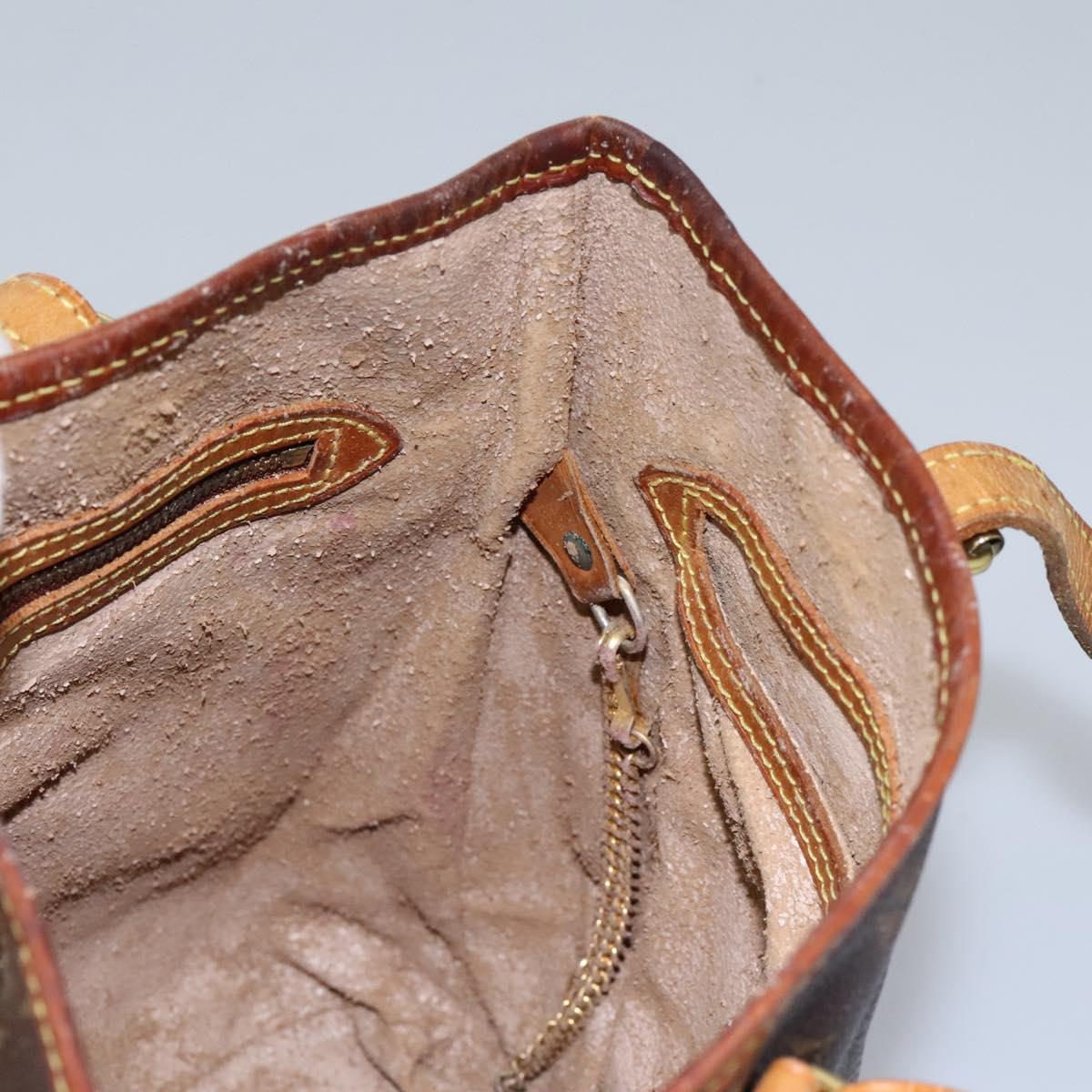 LOUIS VUITTON Monogram Bucket PM Shoulder Bag M42238 LV Auth 103423