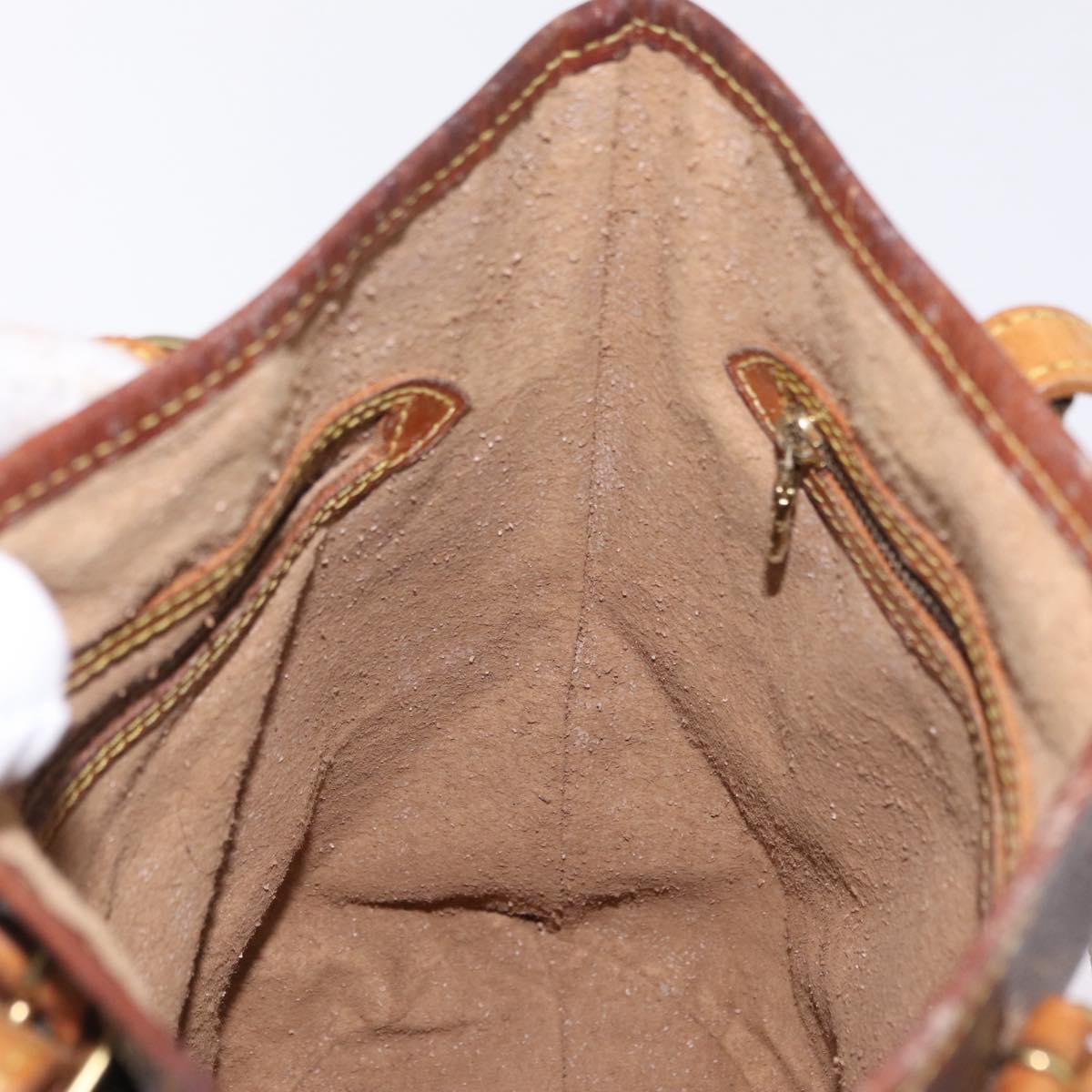 LOUIS VUITTON Monogram Bucket PM Shoulder Bag M42238 LV Auth 103423