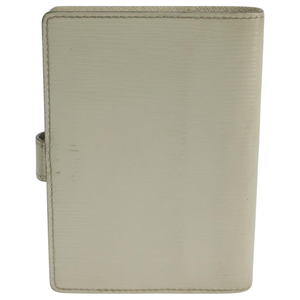 LOUIS VUITTON Epi Agenda PM Day Planner Cover White R2005J LV Auth 103668