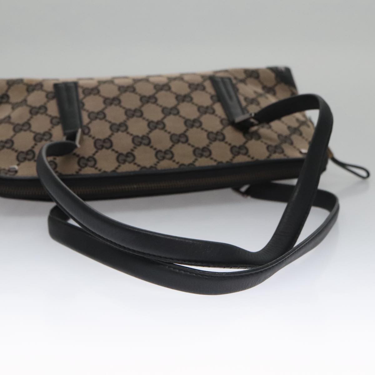 GUCCI GG Canvas Shoulder Bag Beige 001 4283 Auth 103690