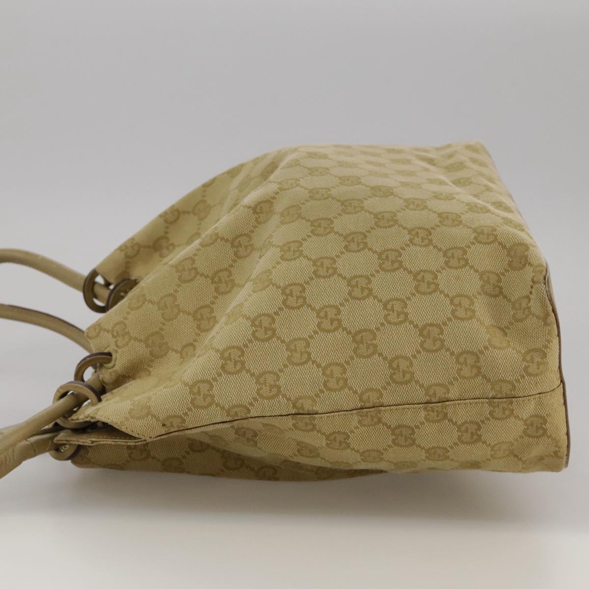 GUCCI GG Canvas Shoulder Bag Beige 90644 Auth 103739