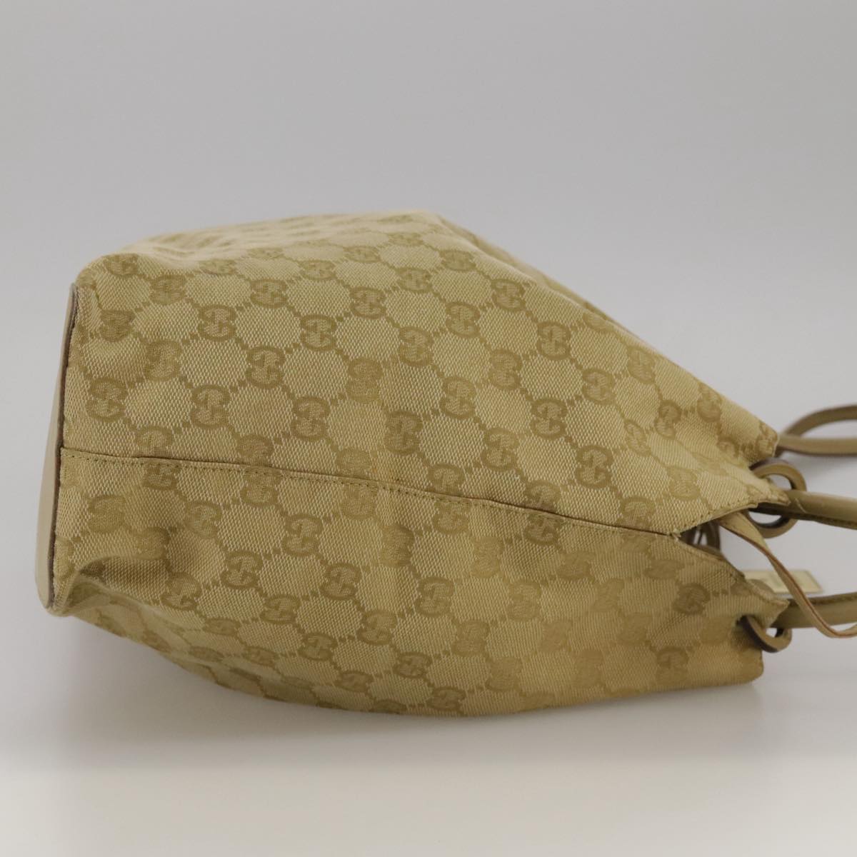 GUCCI GG Canvas Shoulder Bag Beige 90644 Auth 103739