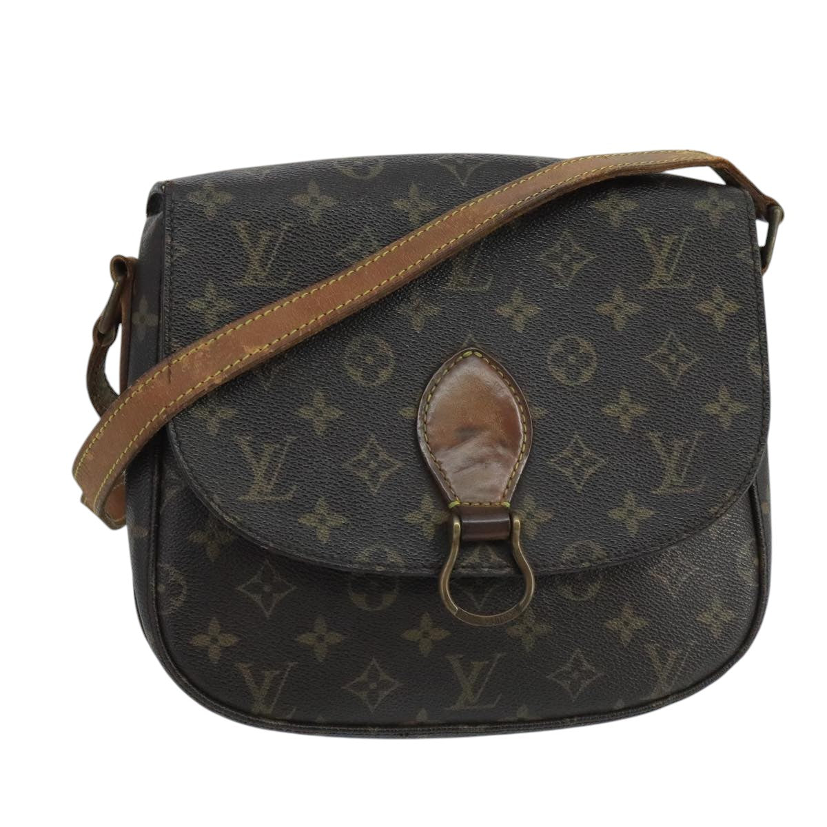 LOUIS VUITTON Monogram Saint Cloud GM Shoulder Bag M51242 LV Auth 103747