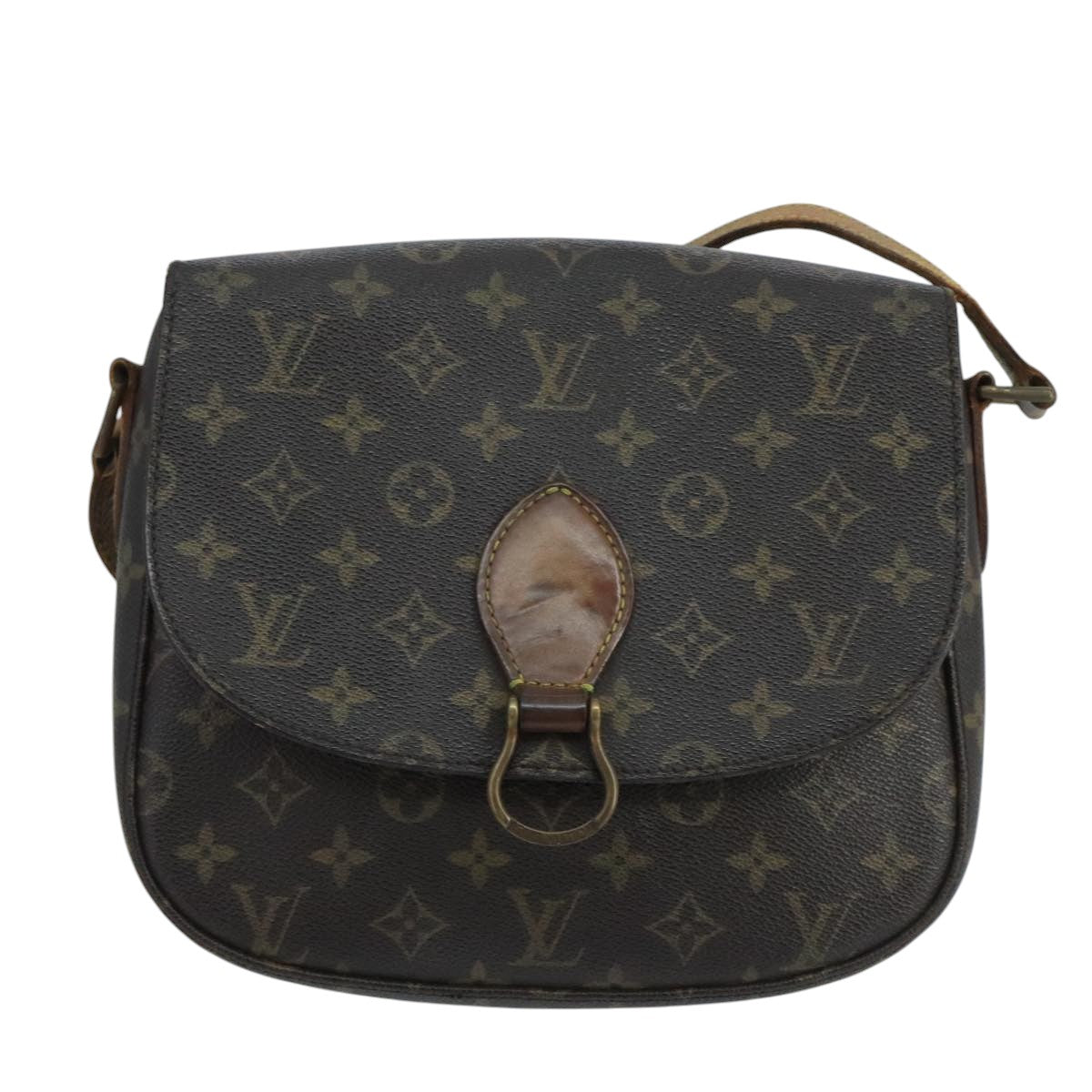 LOUIS VUITTON Monogram Saint Cloud GM Shoulder Bag M51242 LV Auth 103747